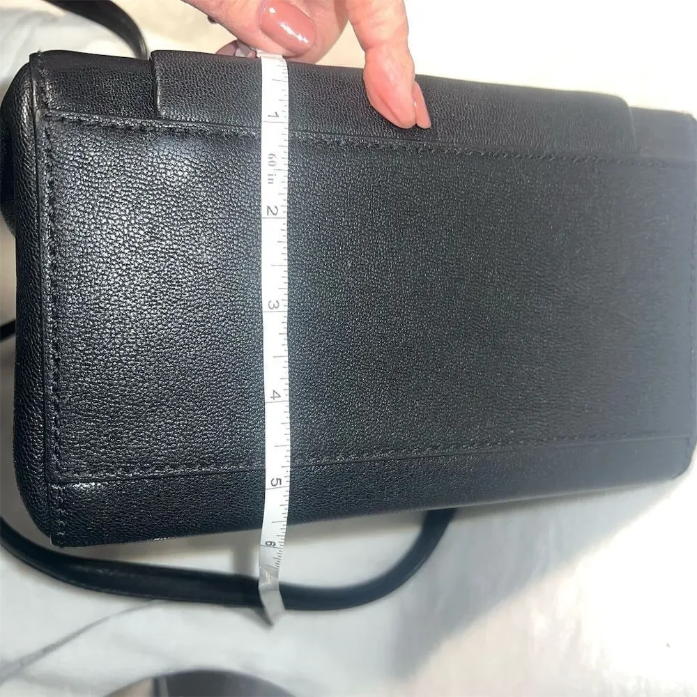 Kate Spade Black Leather Crossbody Purse Adjustable Strap Women's Bag